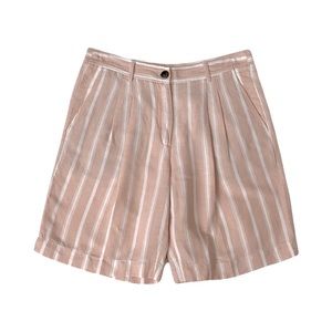 Iris V Arnim striped linen blend Bermuda shorts Resortwear Preppy Old Money